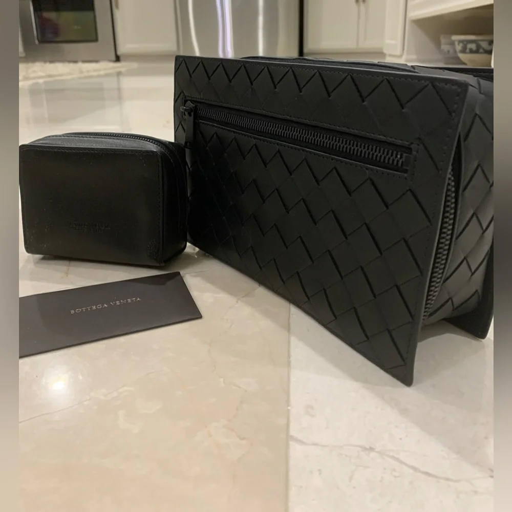 BOTTEGA VENETA ​Intrecciato Woven Leather Travel Case